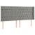 Tăblie de pat cu LED, gri deschis, 203x16x118/128 cm, catifea GartenMobel Dekor
