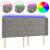 Tăblie de pat cu LED, gri deschis, 203x16x118/128 cm, catifea GartenMobel Dekor