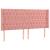 Tăblie de pat cu LED, roz, 203x16x118/128 cm, catifea GartenMobel Dekor