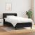 Pat box spring cu saltea, negru, 90x200 cm, textil GartenMobel Dekor