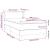 Pat box spring cu saltea, crem, 100x200 cm, textil GartenMobel Dekor