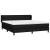 Pat box spring cu saltea, negru, 160x200 cm, textil GartenMobel Dekor