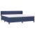 Pat box spring cu saltea, albastru, 200x200 cm, textil GartenMobel Dekor
