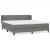 Pat box spring cu saltea gri închis 180x200 cm, material textil GartenMobel Dekor