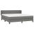 Pat box spring cu saltea gri închis 180x200 cm, material textil GartenMobel Dekor