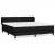 Pat box spring cu saltea, negru, 180x200 cm, material textil GartenMobel Dekor