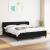 Pat box spring cu saltea, negru, 180x200 cm, material textil GartenMobel Dekor
