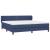 Pat box spring cu saltea, albastru, 200x200 cm, textil GartenMobel Dekor
