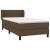 Pat box spring cu saltea, maro închis, 90x190 cm, textil GartenMobel Dekor