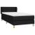 Pat box spring cu saltea, negru, 90x190 cm, textil GartenMobel Dekor