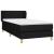 Pat box spring cu saltea, negru, 90x200 cm, textil GartenMobel Dekor