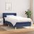 Pat box spring cu saltea, albastru, 100x200 cm, textil GartenMobel Dekor