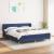 Pat box spring cu saltea, albastru, 180x200 cm, material textil GartenMobel Dekor