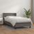 Pat box spring cu saltea, gri, 90x190 cm, piele ecologică GartenMobel Dekor
