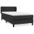 Pat box spring cu saltea, negru, 90x200 cm, piele ecologică GartenMobel Dekor