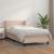 Pat box spring cu saltea, cappuccino, 100x200cm piele ecologică GartenMobel Dekor
