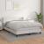 Pat box spring cu saltea, alb, 140x190 cm, piele ecologică GartenMobel Dekor