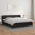 Pat box spring cu saltea, negru, 160x200 cm, piele ecologică GartenMobel Dekor