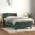 Pat box spring cu saltea, verde închis, 80x200 cm, catifea GartenMobel Dekor