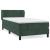 Pat box spring cu saltea, verde închis, 80x200 cm, catifea GartenMobel Dekor
