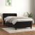 Pat box spring cu saltea, negru, 90x190 cm, catifea GartenMobel Dekor