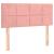 Pat box spring cu saltea, roz, 90x190 cm, catifea GartenMobel Dekor