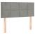 Pat box spring cu saltea, gri deschis, 90x200 cm, catifea GartenMobel Dekor
