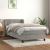 Pat box spring cu saltea, gri deschis, 100x200 cm, catifea GartenMobel Dekor