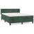 Pat box spring cu saltea, verde închis, 140x200 cm, catifea GartenMobel Dekor