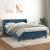 Pat box spring cu saltea, albastru închis, 140x200 cm, catifea GartenMobel Dekor