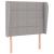 Pat continental cu saltea, gri deschis, 80x200 cm, textil GartenMobel Dekor