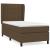 Pat box spring cu saltea, maro închis, 90x190 cm, textil GartenMobel Dekor