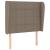 Pat box spring cu saltea, gri taupe, 90x190 cm, textil GartenMobel Dekor