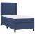 Pat box spring cu saltea, albastru, 90x200 cm, textil GartenMobel Dekor