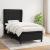 Pat box spring cu saltea, negru, 100x200 cm, textil GartenMobel Dekor