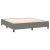 Pat box spring cu saltea, gri închis, 180x200 cm, textil GartenMobel Dekor