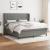 Pat box spring cu saltea, gri închis, 180x200 cm, textil GartenMobel Dekor