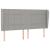 Pat box spring cu saltea, gri deschis, 200x200 cm, textil GartenMobel Dekor