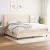 Pat box spring cu saltea, crem, 200x200 cm, textil GartenMobel Dekor