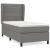 Pat box spring cu saltea, gri închis, 90x190 cm, textil GartenMobel Dekor