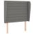 Pat box spring cu saltea, gri închis, 90x200 cm, textil GartenMobel Dekor