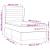 Pat box spring cu saltea, gri deschis, 100x200 cm, textil GartenMobel Dekor