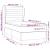 Pat box spring cu saltea, albastru, 100x200 cm, textil GartenMobel Dekor