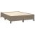 Pat continental cu saltea gri taupe 140x200 cm material textil GartenMobel Dekor