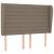 Pat continental cu saltea gri taupe 140x200 cm material textil GartenMobel Dekor