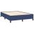 Pat continental cu saltea, albastru, 140x200cm, material textil GartenMobel Dekor