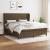 Pat box spring cu saltea, maro închis, 160x200 cm, textil GartenMobel Dekor
