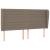 Pat box spring cu saltea, gri taupe, 200x200 cm, textil GartenMobel Dekor