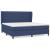 Pat box spring cu saltea, albastru, 200x200 cm, textil GartenMobel Dekor