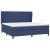Pat box spring cu saltea, albastru, 200x200 cm, textil GartenMobel Dekor